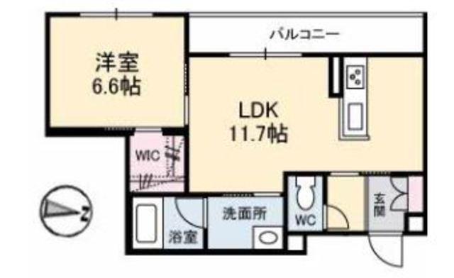 HIRA TERRACE(1LDK/2階)の間取り写真