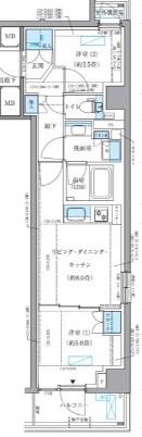 パークアクシス品川シーサイド(2LDK/2階)の間取り写真