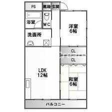 ガーデンコート・パミエC(2LDK/2階)の間取り写真