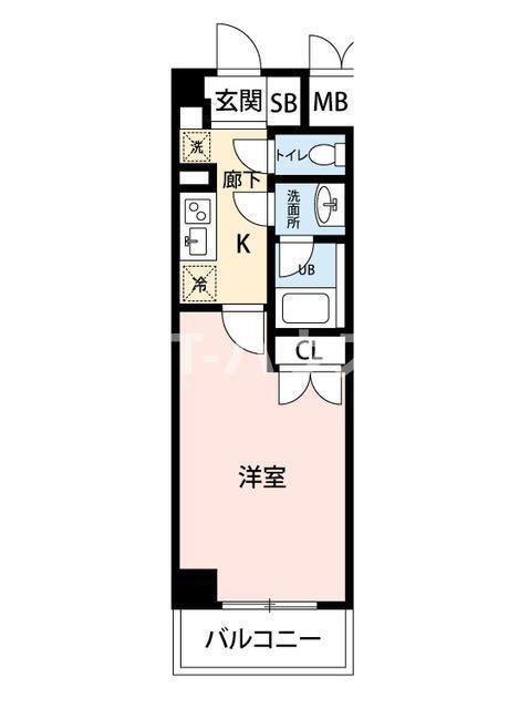 VILLAGEHOUSE 幕張本郷(1K/3階)の間取り写真