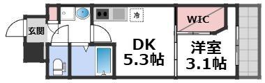 SERENITE-04(1DK/7階)の間取り写真