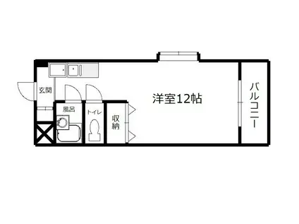 グランステージ竹内(ワンルーム/6階)の間取り写真