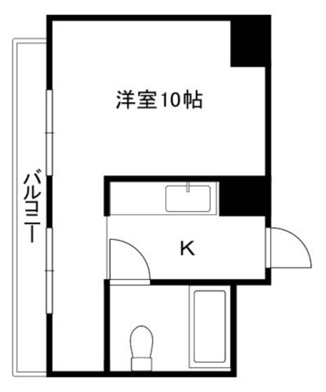 SNOW HOUSE(1K/5階)の間取り写真