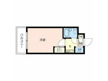 ベルトピア手柄V(1K/4階)の間取り写真