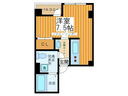 メルベーユ桜上水(ワンルーム/3階)の間取り写真