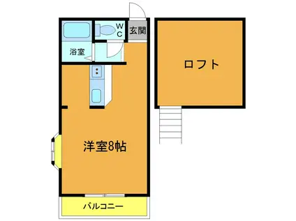 メゾン西船(ワンルーム/2階)の間取り写真