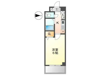 BASIC 2000(1K/3階)の間取り写真