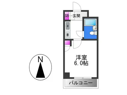 KSピースマンション(1K/3階)の間取り写真
