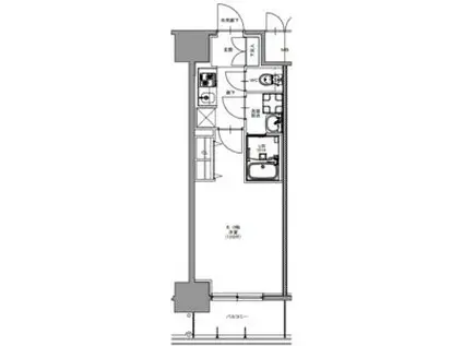 S-RESIDENCE四日市市堀木AMANTE フリーレン(1K/12階)の間取り写真