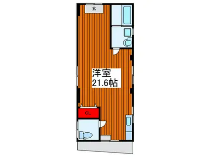 S&I ハウス(ワンルーム/1階)の間取り写真