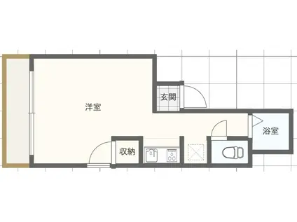 5ツリータウン(ワンルーム/2階)の間取り写真