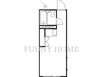 カーサソラール中目黒(ワンルーム/1階)の間取り写真