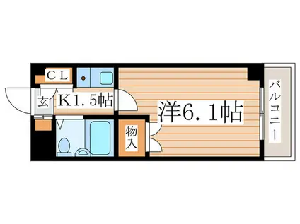 トマトコーポ(1K/3階)の間取り写真