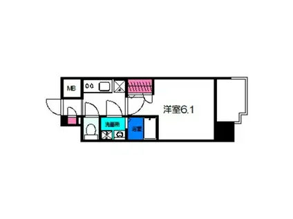 エスリード天王寺町北(1K/7階)の間取り写真