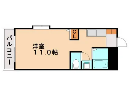 リヴイン88(ワンルーム/3階)の間取り写真