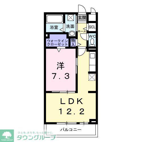 グレース ローズ(1LDK/3階)の間取り写真