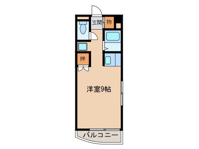 アーバニー大賀(ワンルーム/3階)の間取り写真