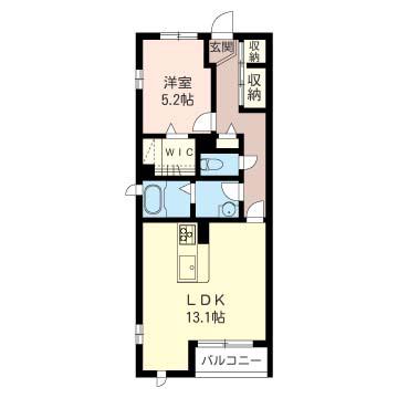 グレースランド(1LDK/1階)の間取り写真
