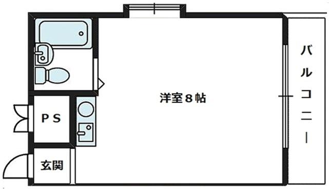 エクセルマンション(ワンルーム/3階)の間取り写真