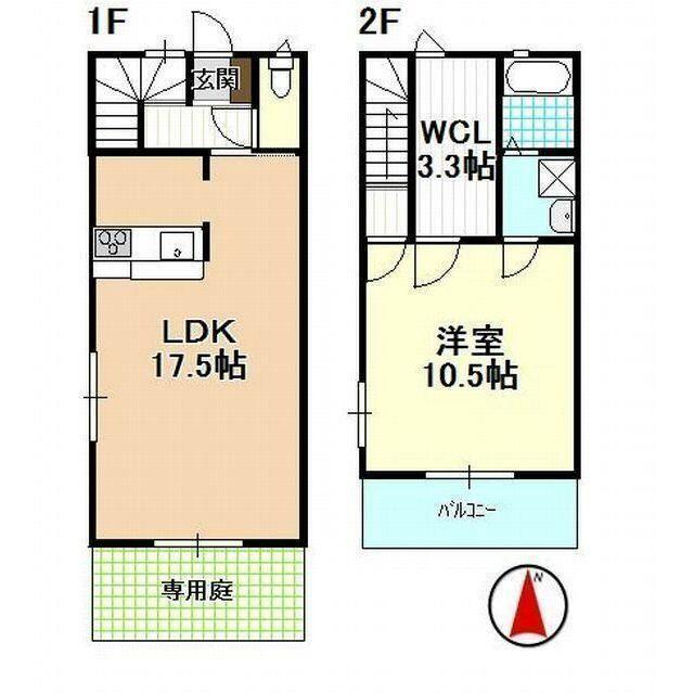パークレモリア(1SLDK/1階)の間取り写真