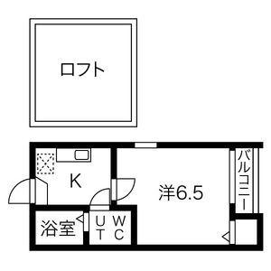コンパートハウス本陣(1K/1階)の間取り写真