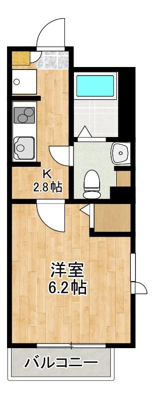 西東京ヒルズ(1K/3階)の間取り写真