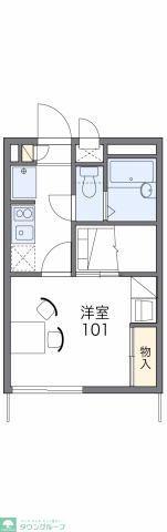 レオパレスラ・プランタン(1K/1階)の間取り写真