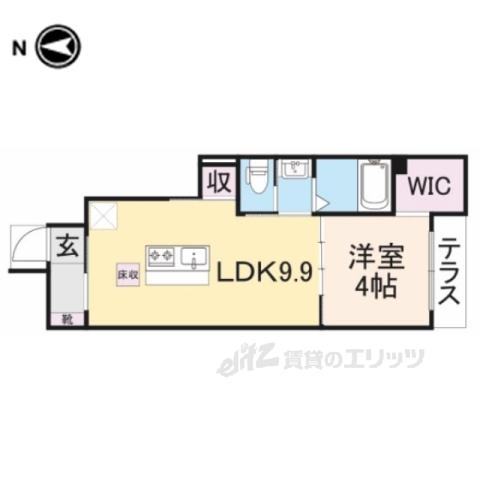 エトワールあかり(1LDK/1階)の間取り写真
