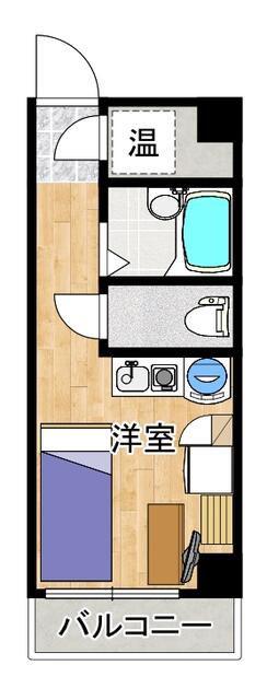 グレイス大森海岸(ワンルーム/3階)の間取り写真