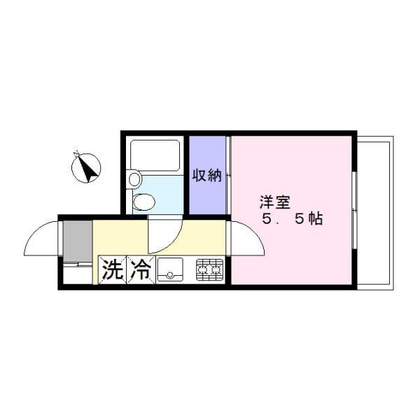 トーレタケダ(1LDK/3階)の間取り写真