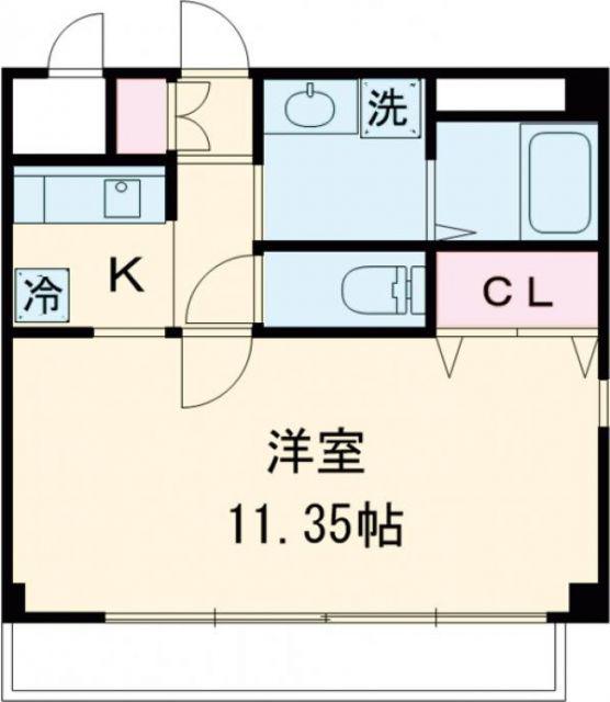 EBC三河安城(1K/3階)の間取り写真