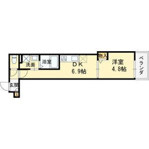 クレアール塚口I(1DK/3階)の間取り写真