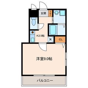 ZELKOVA GARDEN ゼルコバガーデン(1K/3階)の間取り写真