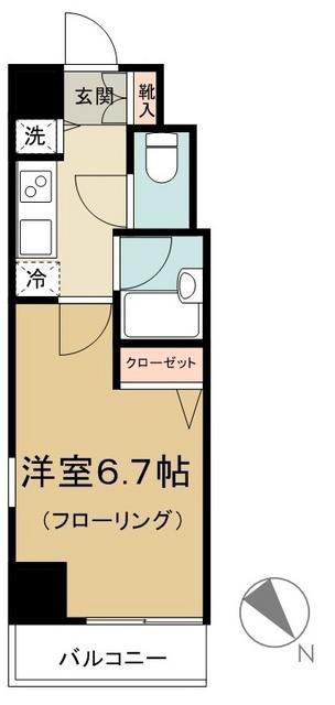 ステージファースト巣鴨(1K/7階)の間取り写真