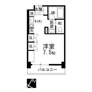 RITZY本山(1K/3階)の間取り写真