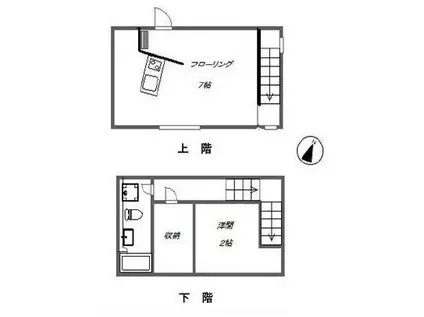 フィールド・ビー・ギャラリー(1LDK/1階)の間取り写真