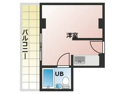 クレインファースト(ワンルーム/4階)の間取り写真