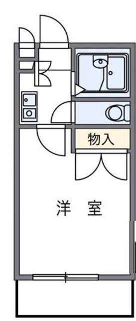レオパレス永井II(1K/3階)の間取り写真