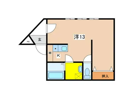 CHERRY ROCK BD(ワンルーム/5階)の間取り写真