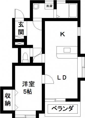 ファミールマジェスタ東(1LDK/1階)の間取り写真