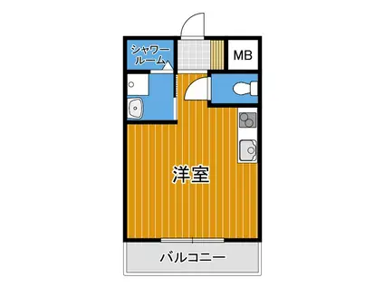 メゾン ド アンジュ(ワンルーム/2階)の間取り写真