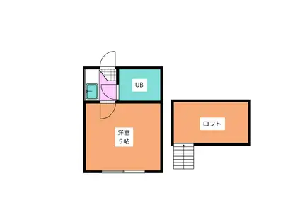 アネックス上板橋 D(1K/2階)の間取り写真