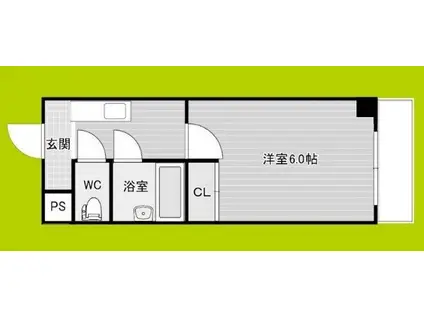 イモーション姫島(1K/5階)の間取り写真