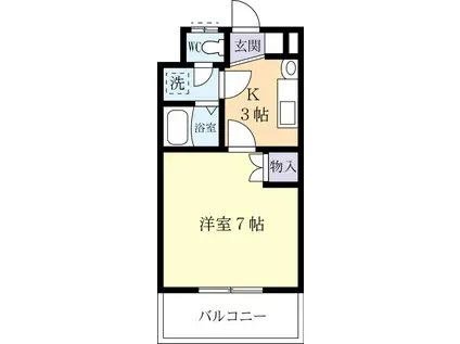 ネモトコーポ(1K/1階)の間取り写真