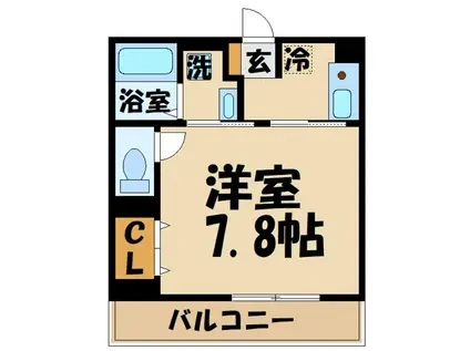 COMFORT YUUYA(1K/1階)の間取り写真