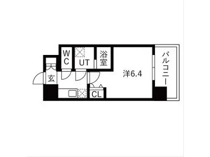 ワールドアイ大阪イースト CITY(1K/6階)の間取り写真