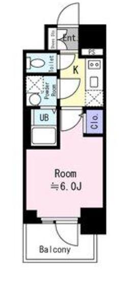 エスリード弁天町ノース RESIDENCE(1K/3階)の間取り写真