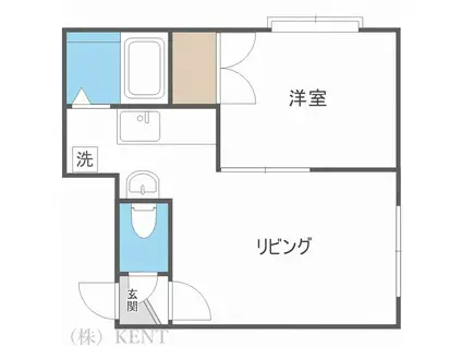 クルーズハウスミナミ(1LDK/3階)の間取り写真