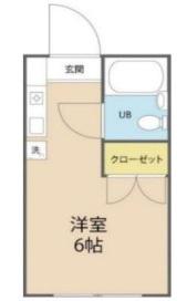 シティハイム92(ワンルーム/2階)の間取り写真