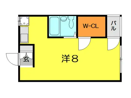 シルクアネックス(1K/3階)の間取り写真